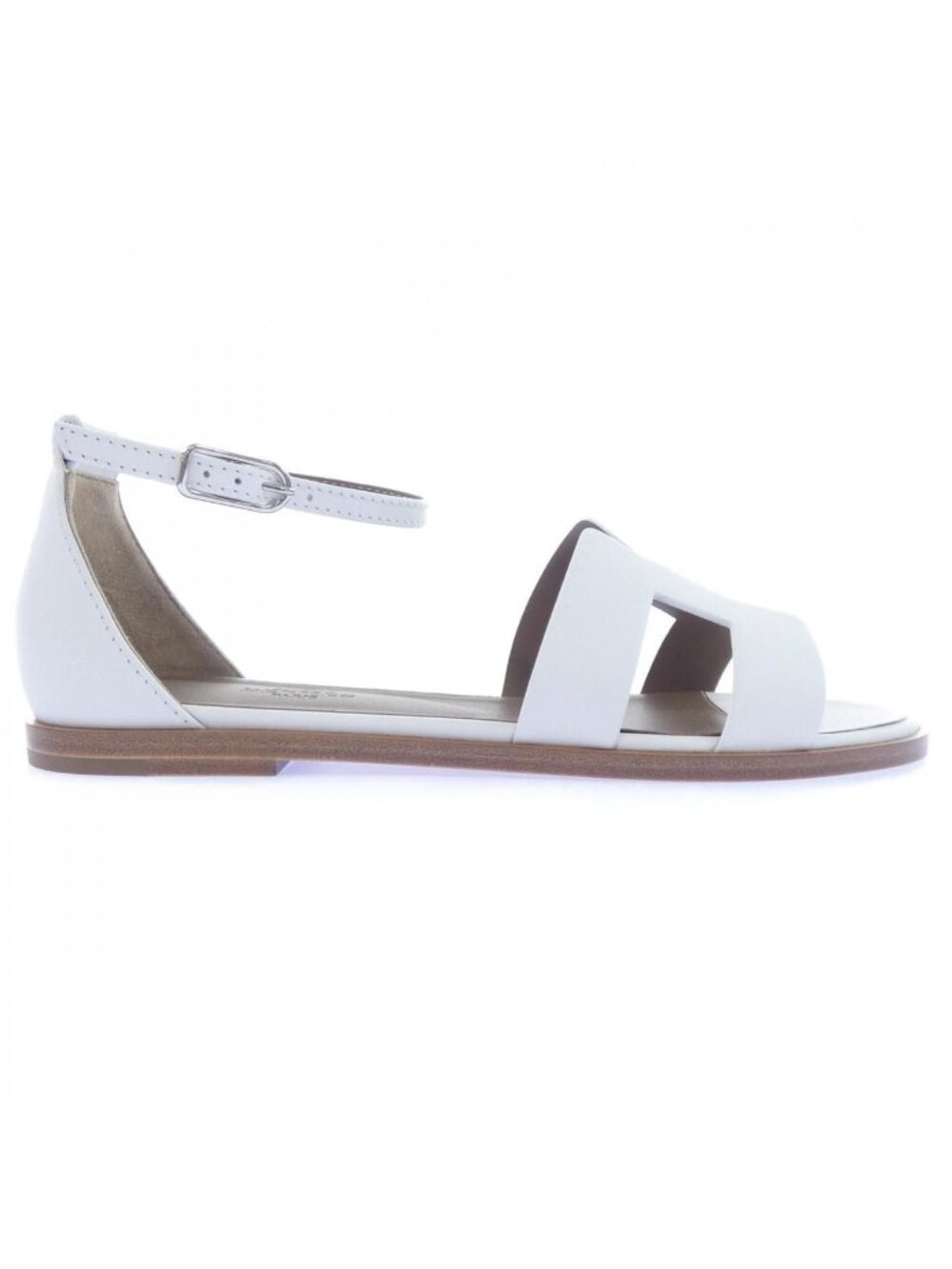 Hermes Santorini Sandals White